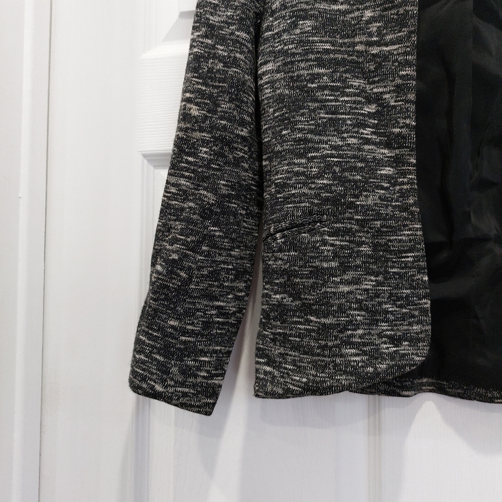 Aritzia Wilfred Wool Blend Marled Grey Bomber 2 - Picture 4 of 5